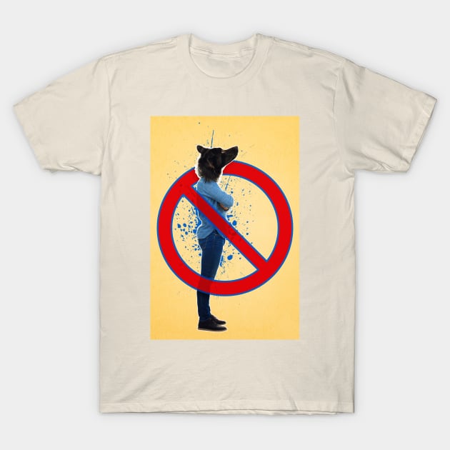 dog headed access restricted T-Shirt by 1STunningArt